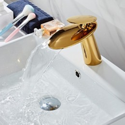 Tap Set Waterfall Gold...